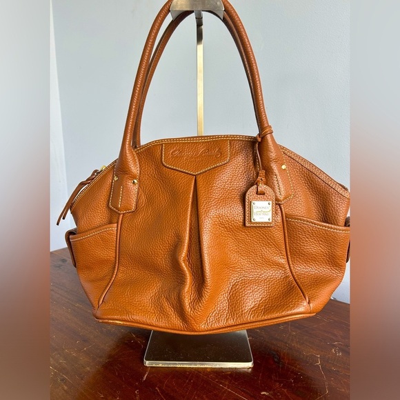 Dooney & Bourke Brown Leather Handbag - Picture 2 of 8